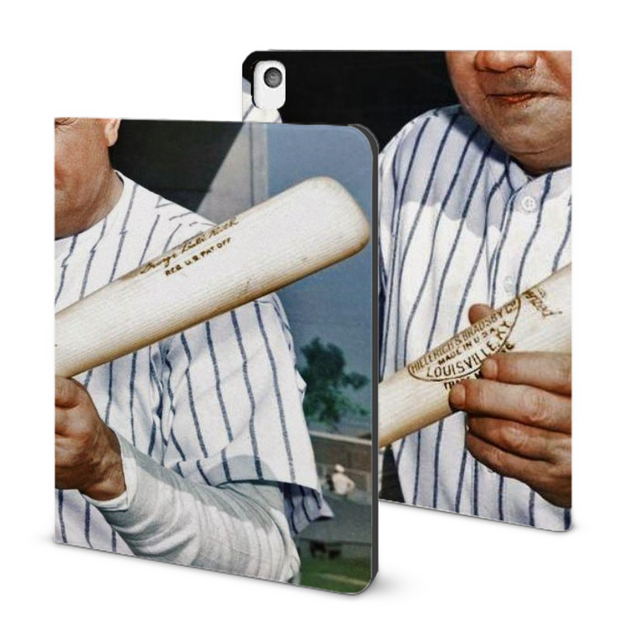 Babe Ruth 20 IPad Book-Style Case With Pencil Slot – Slim PU & TPU Cover – Full Protection, Precise Fit, Water & Scratch Resistant